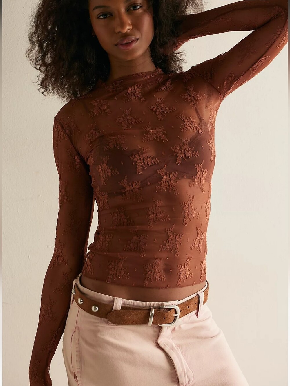 NWT Intimately by Free People Lady Lux Layering Top-Oh Bloom Rose